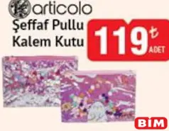 ARTİCOLO ŞEFFAF PULLU KALEM KUTU fiyat ve kampanya bilgisi